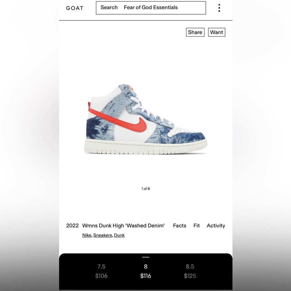 Nike. Size 8. Brand New w/Box.
